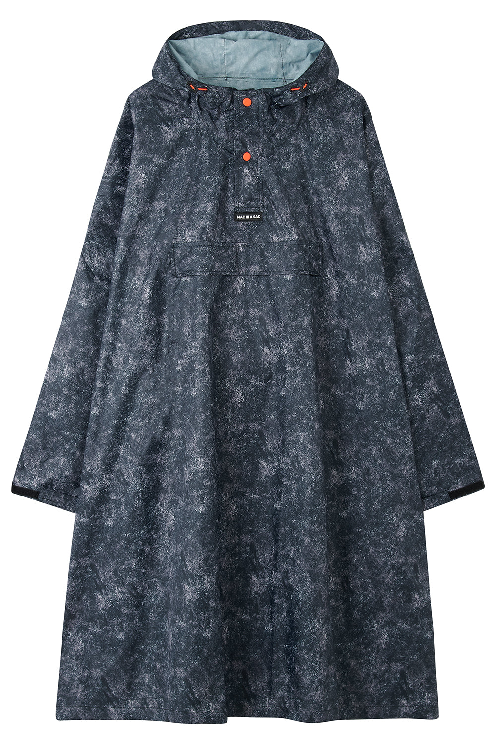 Poncho Packable Waterproof Cape - Graphite Etch