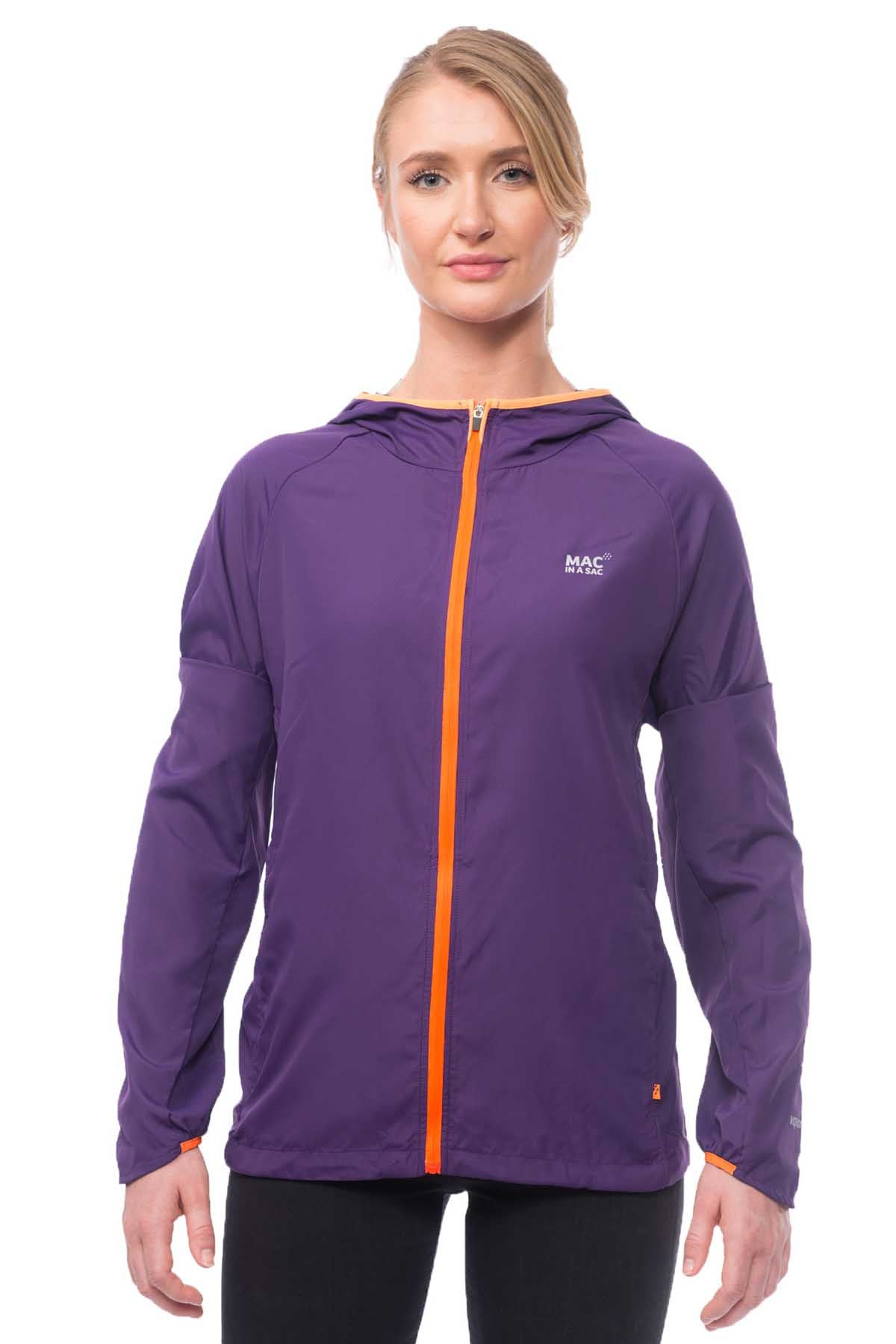 Purple running jacket shop