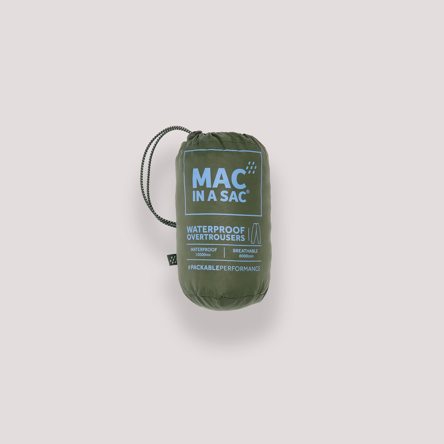 Origin Packable Waterproof Overtrousers - Khaki