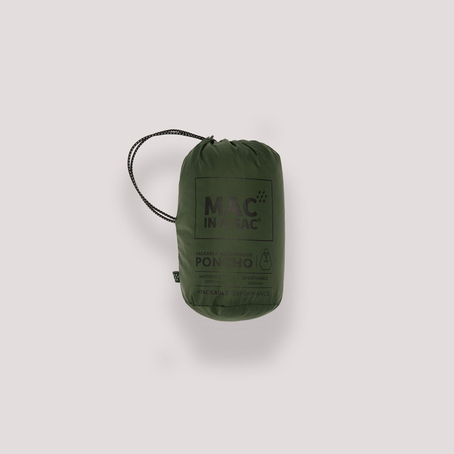 Poncho Packable Waterproof Cape - Khaki