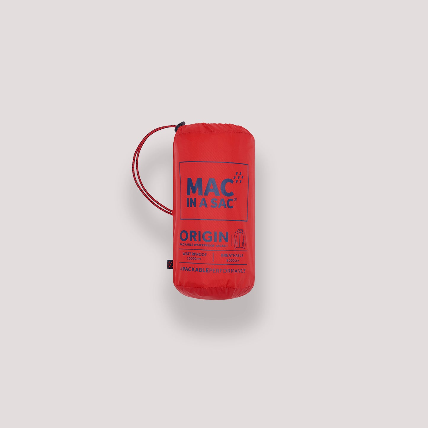 Origin Packable Waterproof Jacket - Red