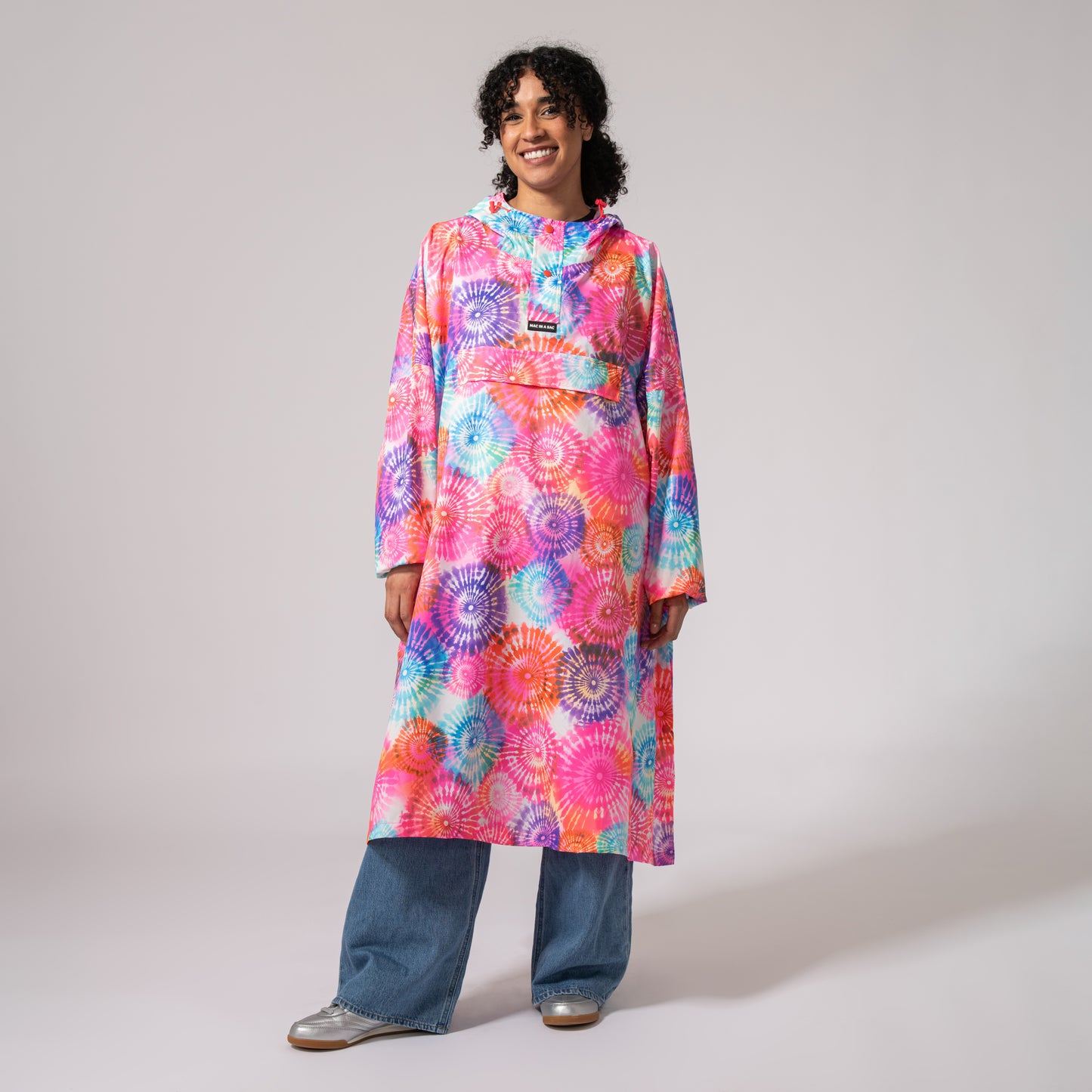 Poncho Packable Waterproof Cape - Tie Dye