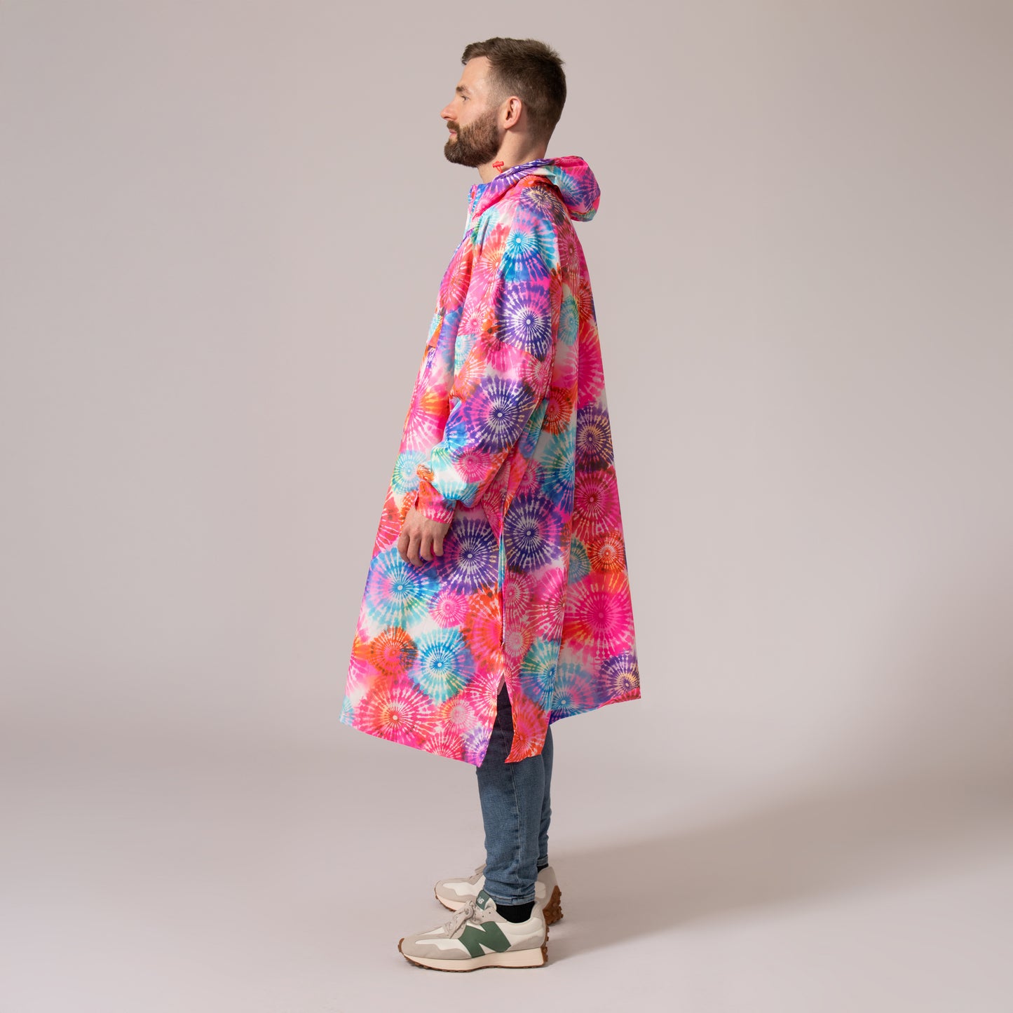 Poncho Packable Waterproof Cape - Tie Dye
