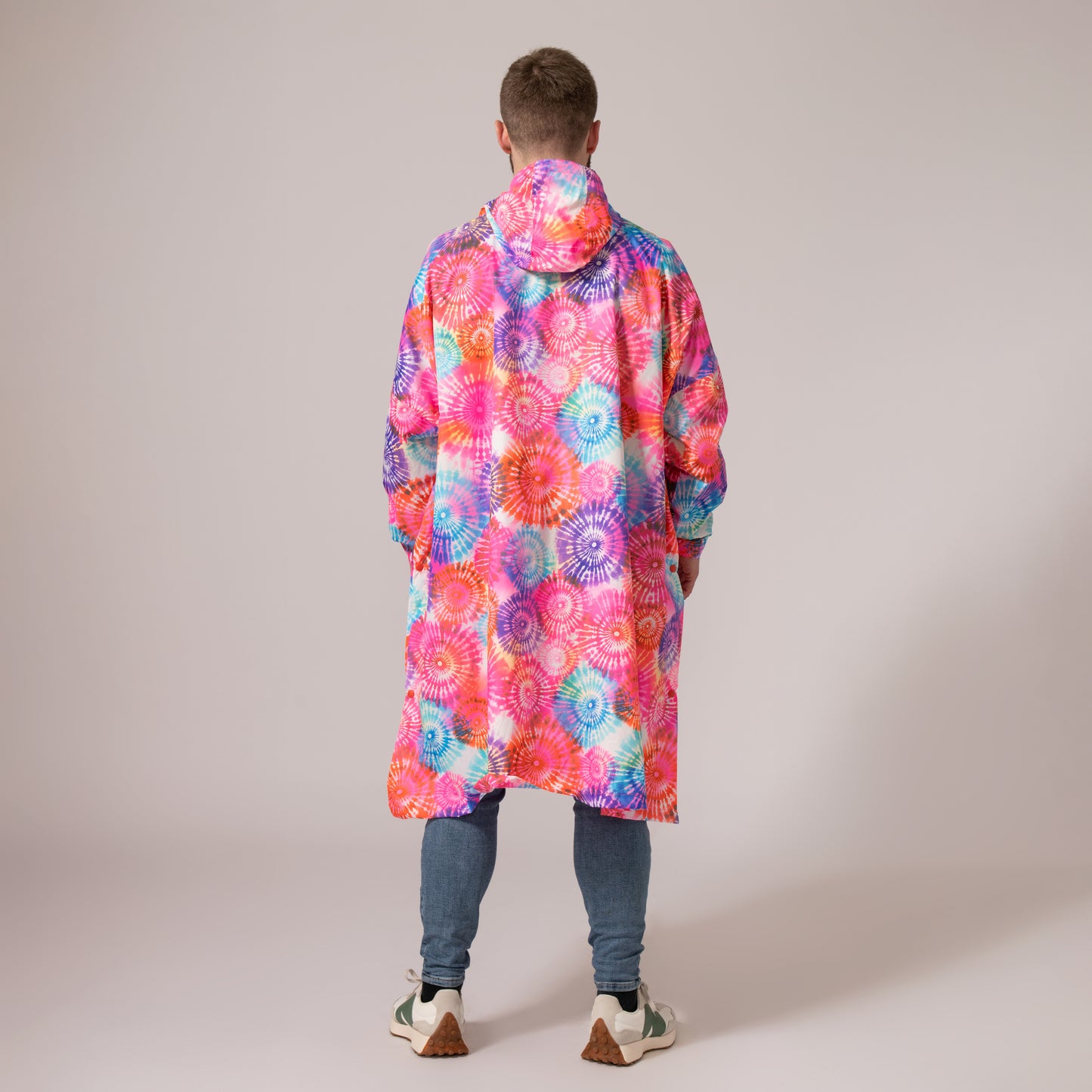 Poncho Packable Waterproof Cape - Tie Dye