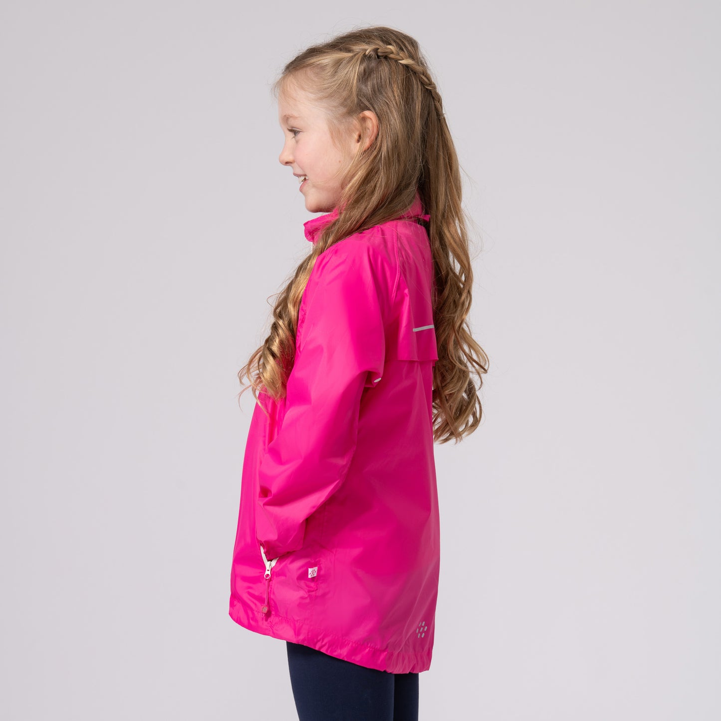 Origin Mini Packable Waterproof Kids Jacket - New Pink