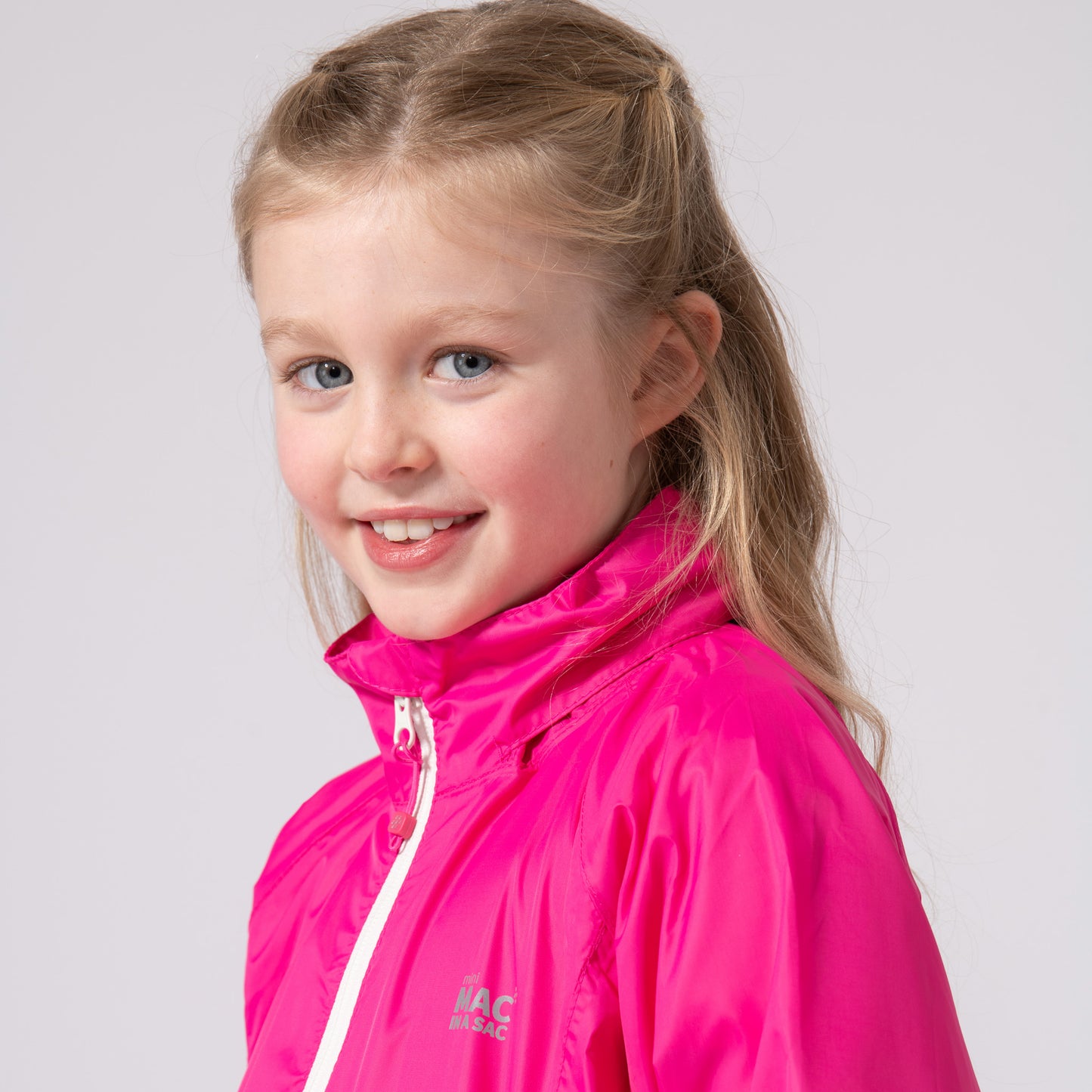 Origin Mini Packable Waterproof Kids Jacket - New Pink