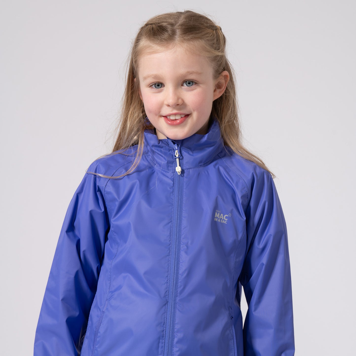 Origin Mini Packable Waterproof Kids Jacket - Ultraviolet
