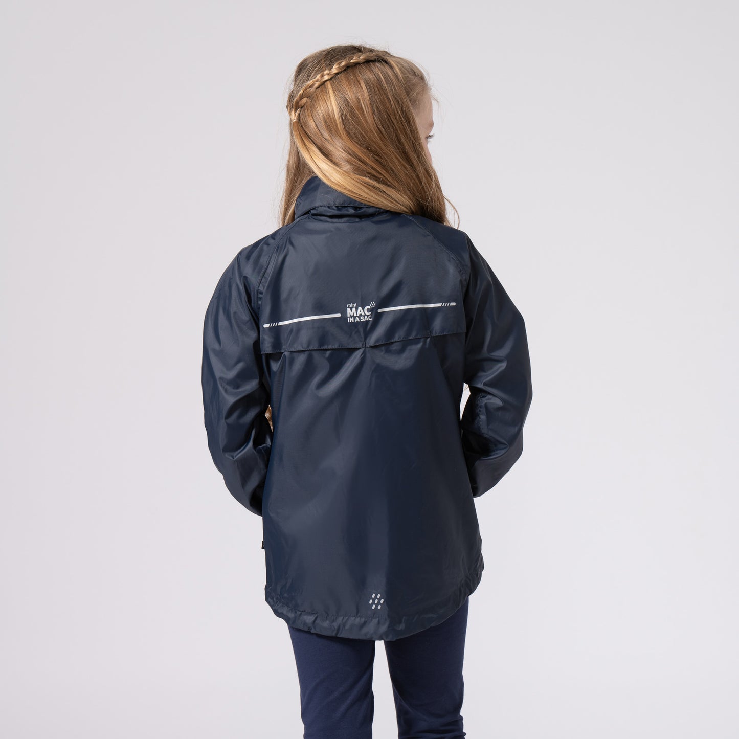 Origin Mini Packable Waterproof Kids Jacket - Navy