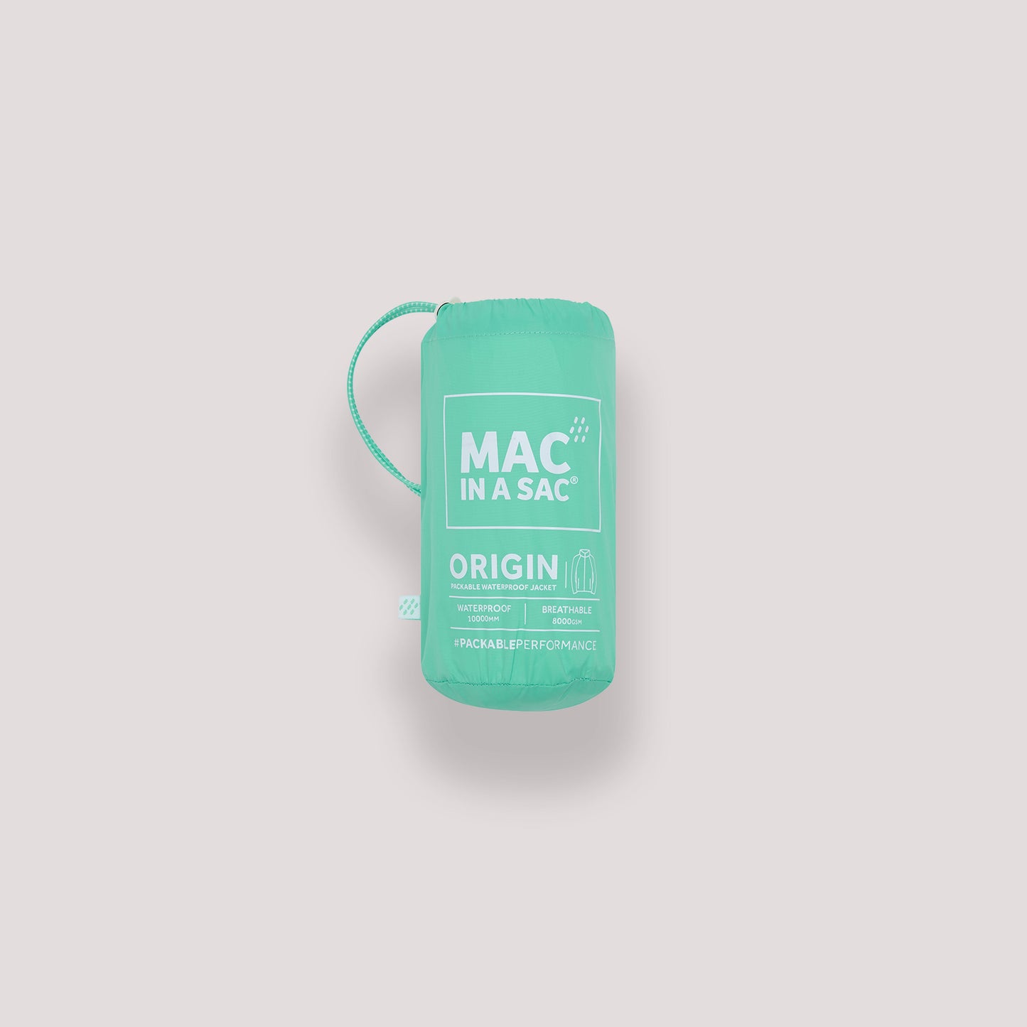 Origin Packable Waterproof Jacket - Tiffany