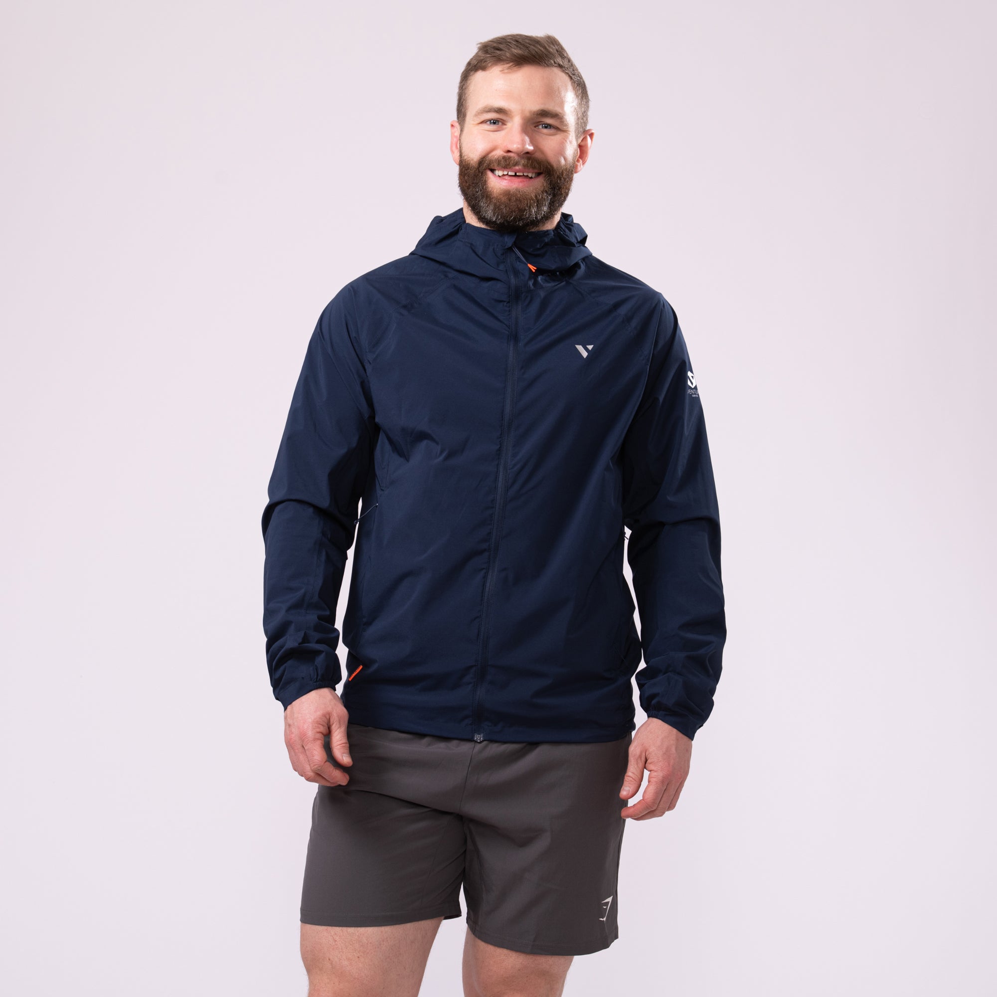 ジャケット・アウター NAVY RUNNING JACKET Ultralite Men's Running Jacket | Mac in a Sac