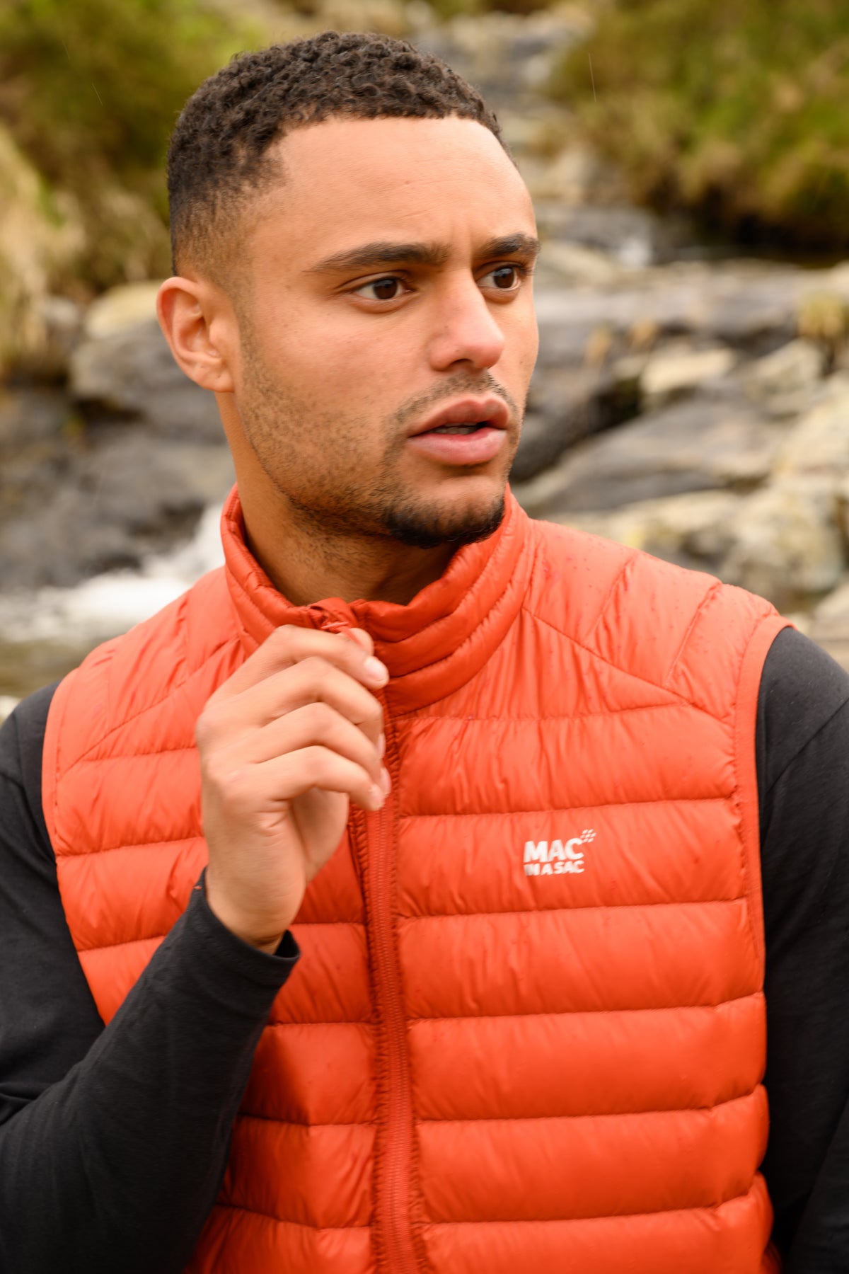 Alpine - Packable Men's Down Gilet - Burnt Orange