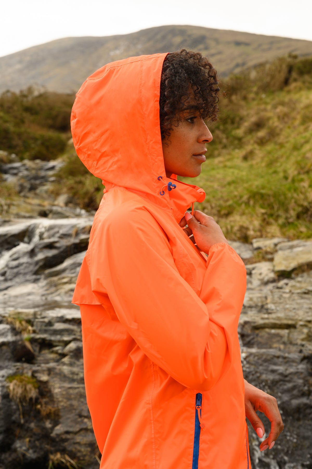 Origin Packable Waterproof Jacket - Neon Orange
