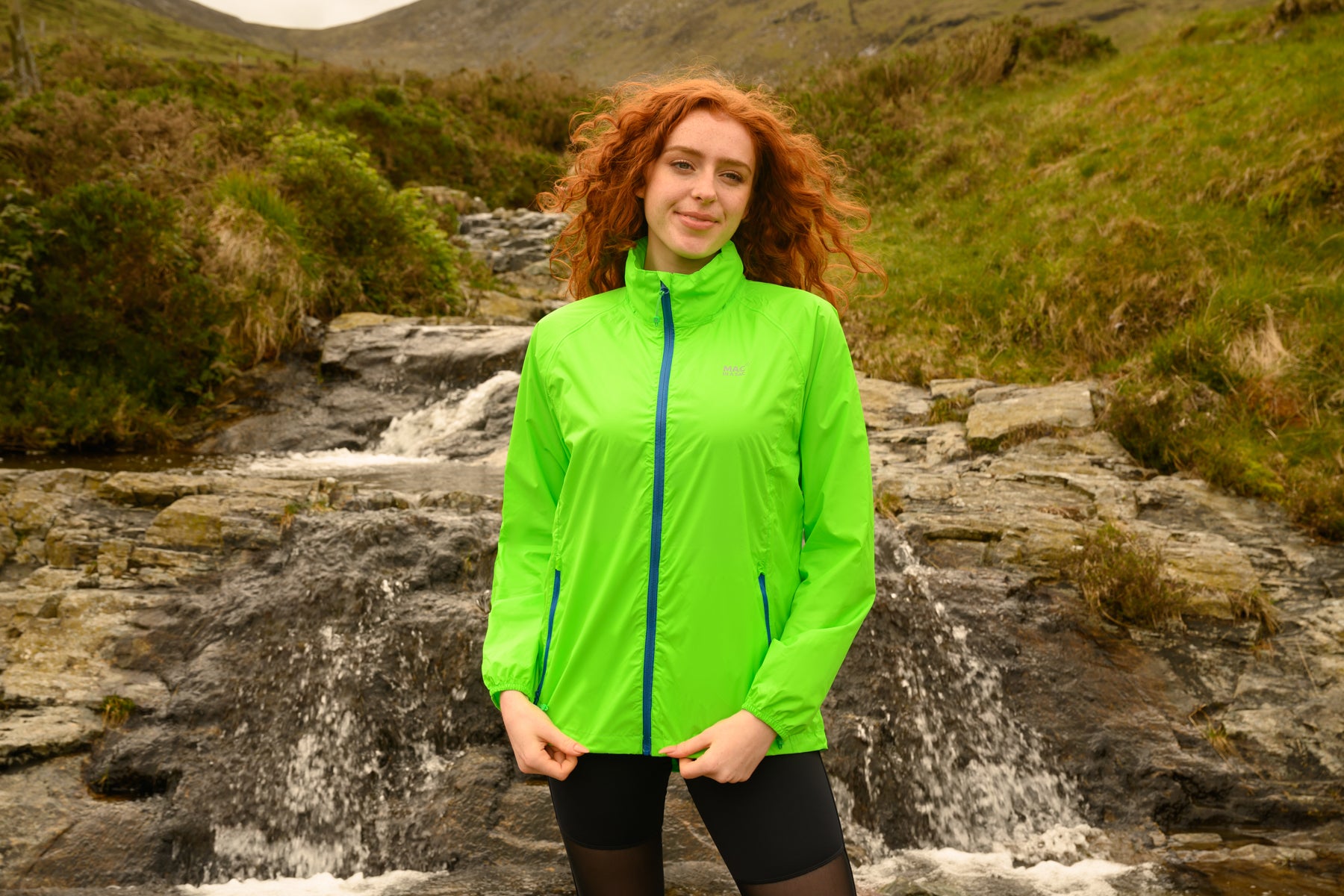 Origin Packable Waterproof Jacket - Neon Green