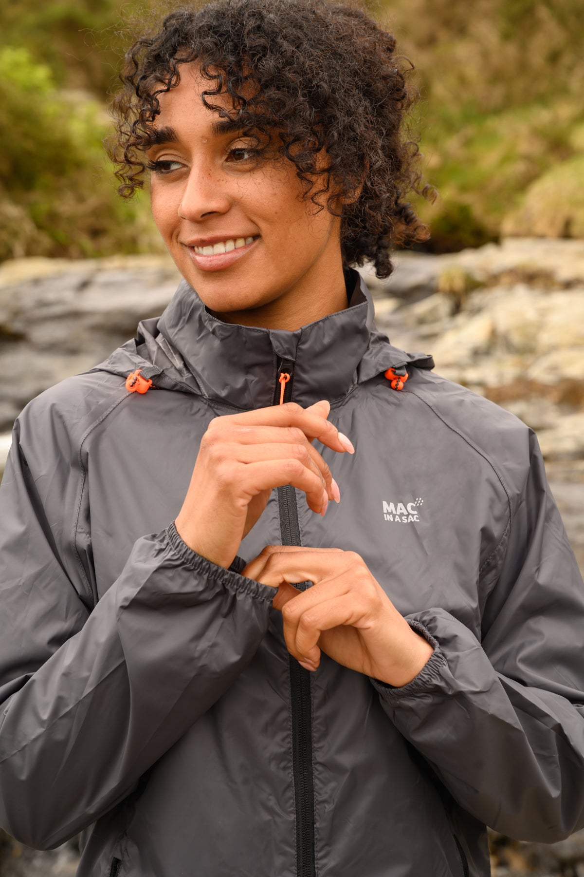 Origin Packable Waterproof Jacket - Charcoal