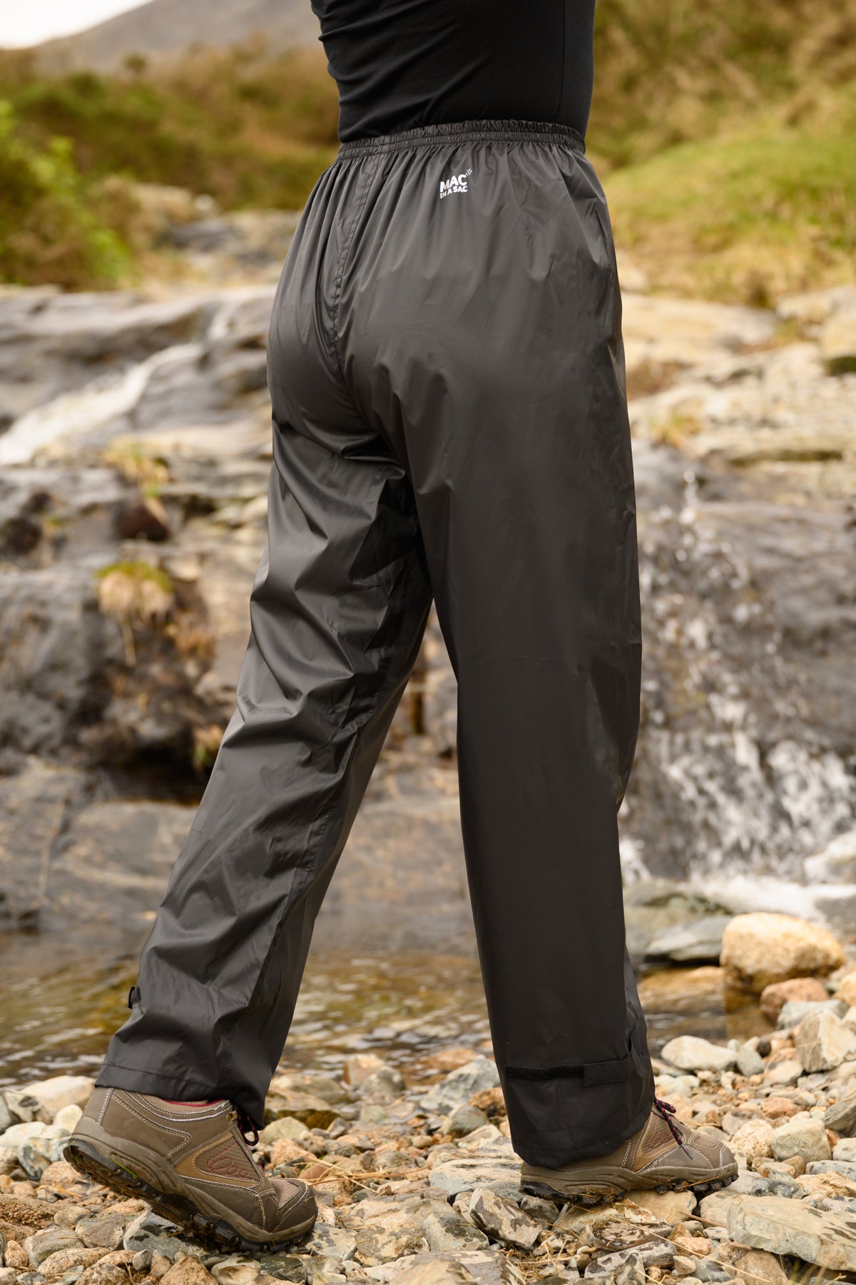 Origin Packable Waterproof Overtrousers - Black