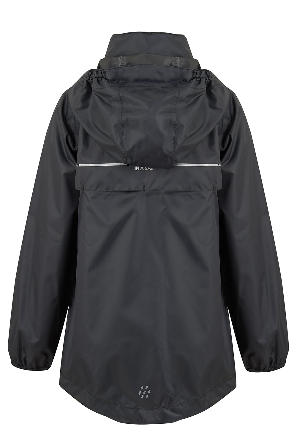 Origin Mini Packable Waterproof Kids Jacket - Black
