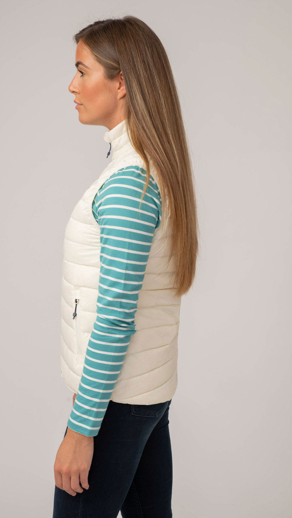Alpine - Women's Packable Down Gilet - Ivory