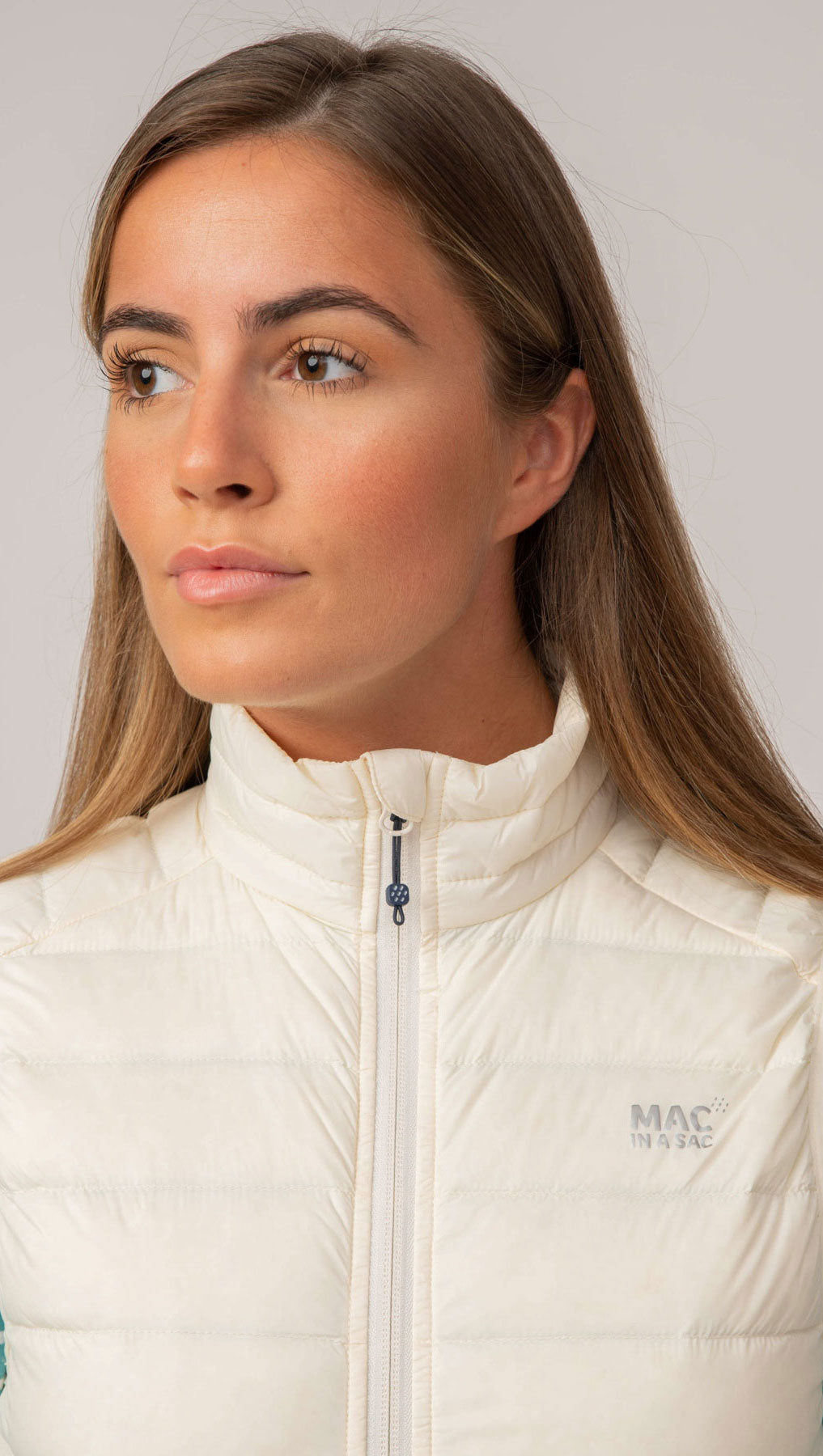 Alpine - Women's Packable Down Gilet - Ivory