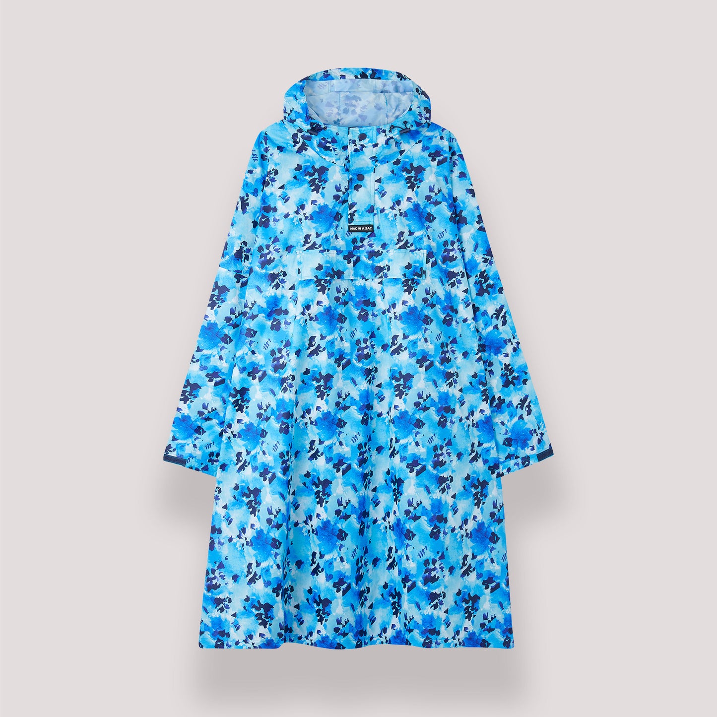 Poncho Packable Waterproof Cape - Blue Daze