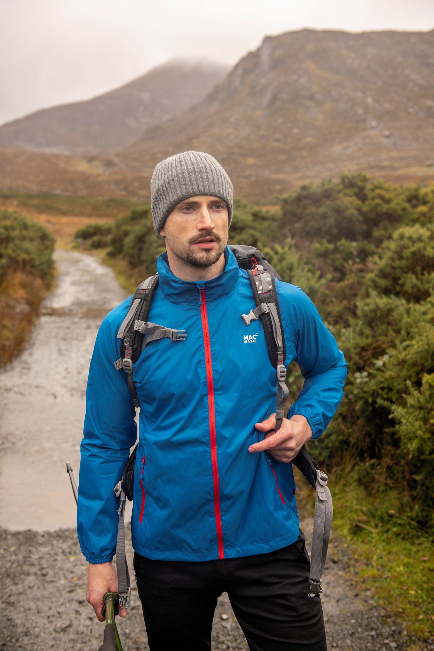 Origin Packable Waterproof Jacket - Electric Blue