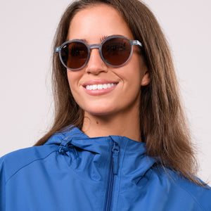Drift Sunglasses -  Matt Crystal Blue/Brown Lens