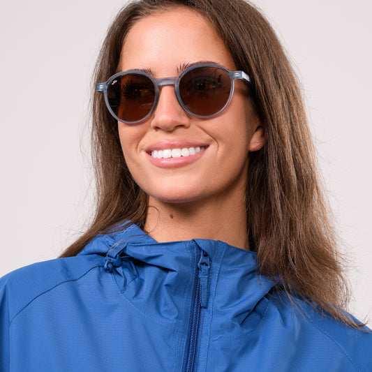 Drift Sunglasses -  Matt Crystal Blue/Brown Lens