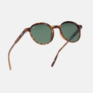 Drift Sunglasses  -  Matt Tortoise Brown/Green Lens