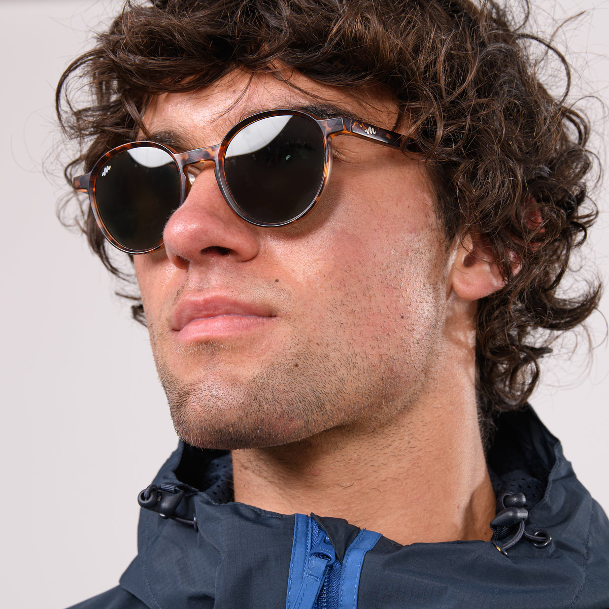 Drift Sunglasses  -  Matt Tortoise Brown/Green Lens