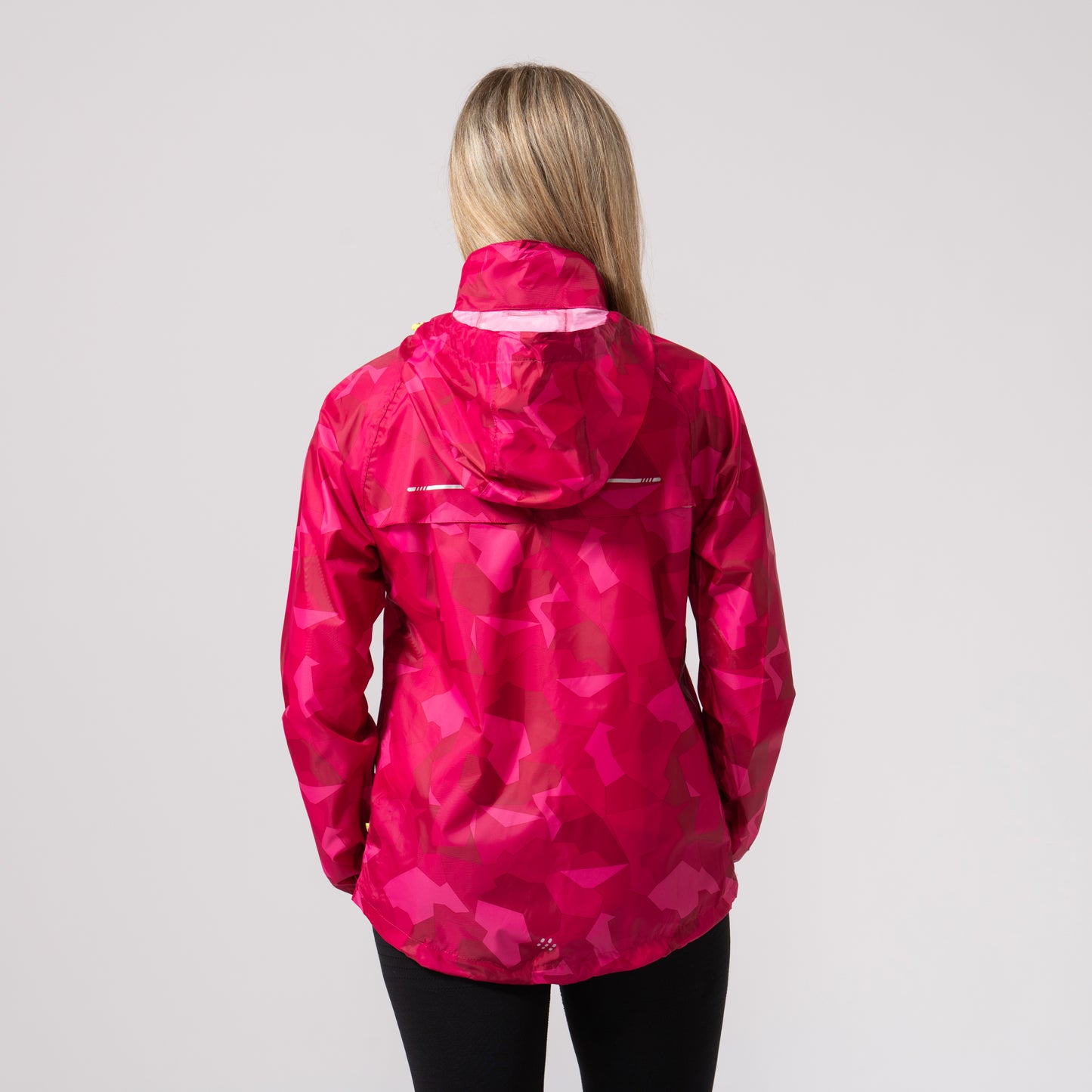 Origin Packable Waterproof Jacket - Pink Camo Tonal Zip