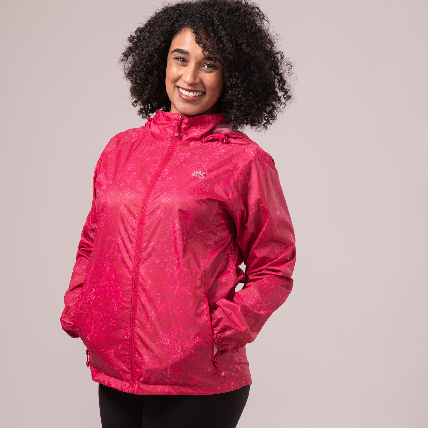 Origin Packable Waterproof Jacket - Pink Etch