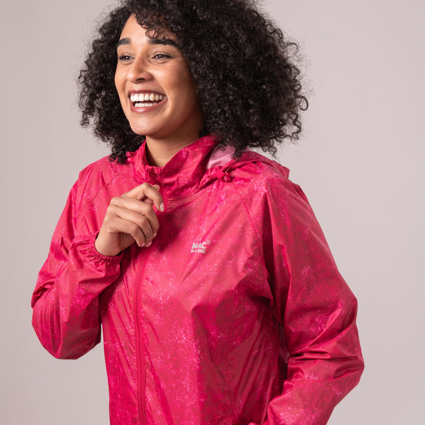 Origin Packable Waterproof Jacket - Pink Etch