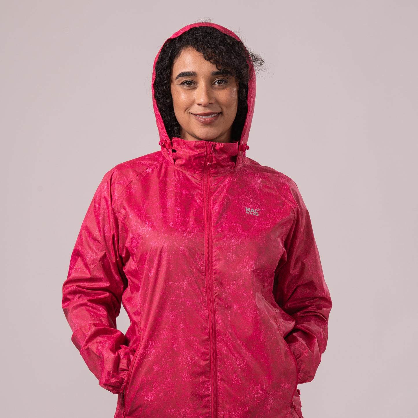 Origin Packable Waterproof Jacket - Pink Etch