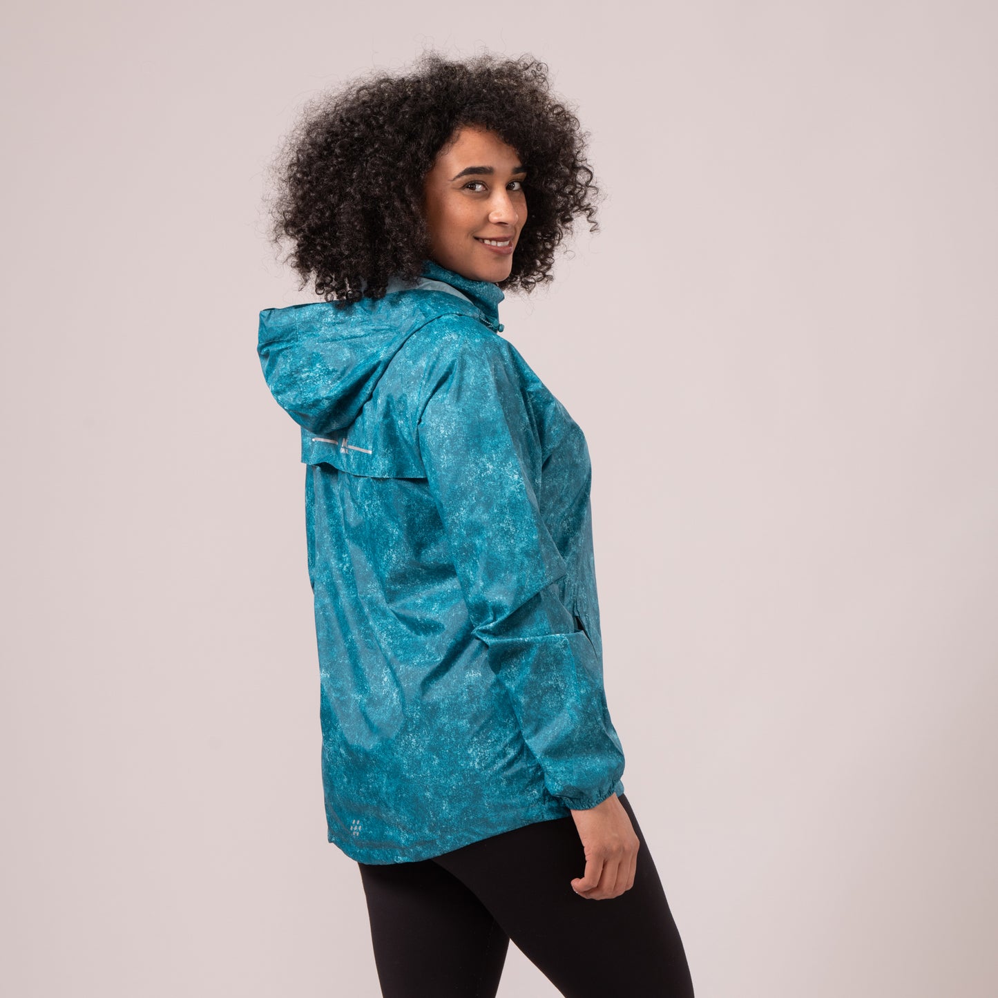 Origin Packable Waterproof Jacket - Teal Etch