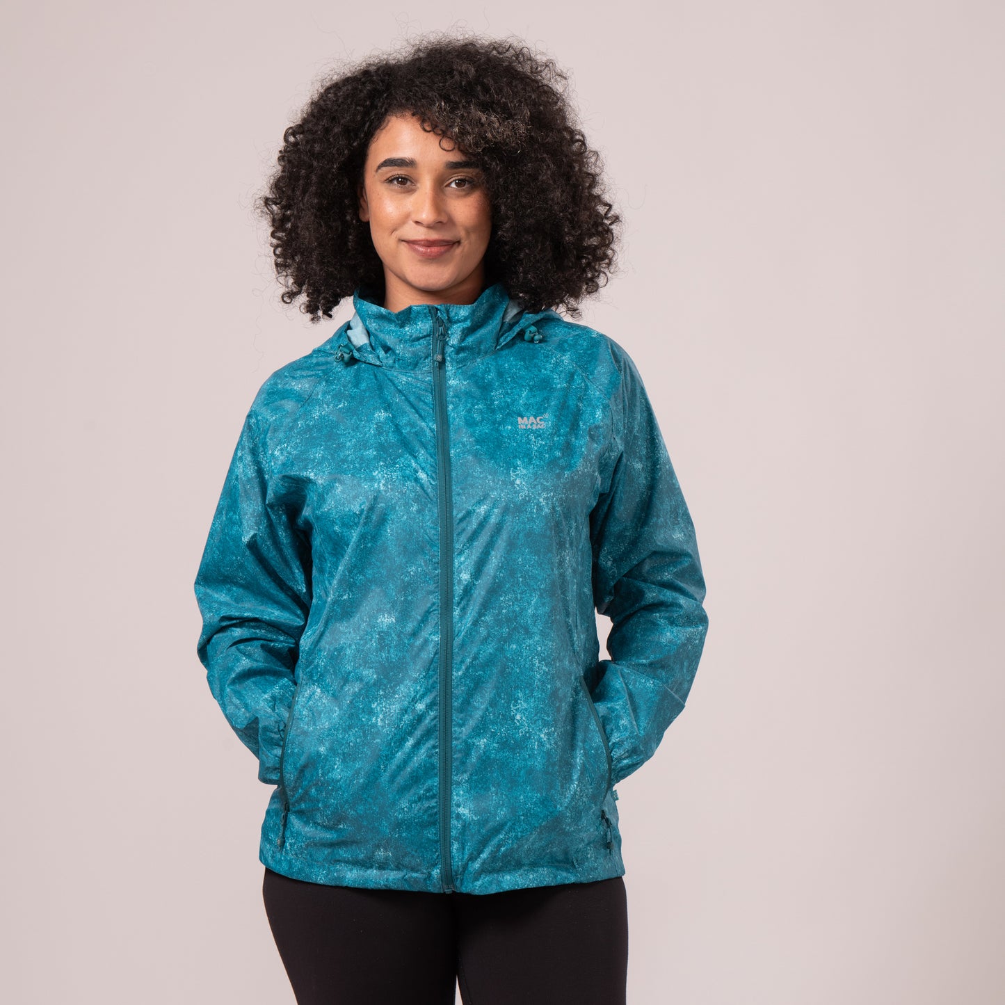 Origin Packable Waterproof Jacket - Teal Etch