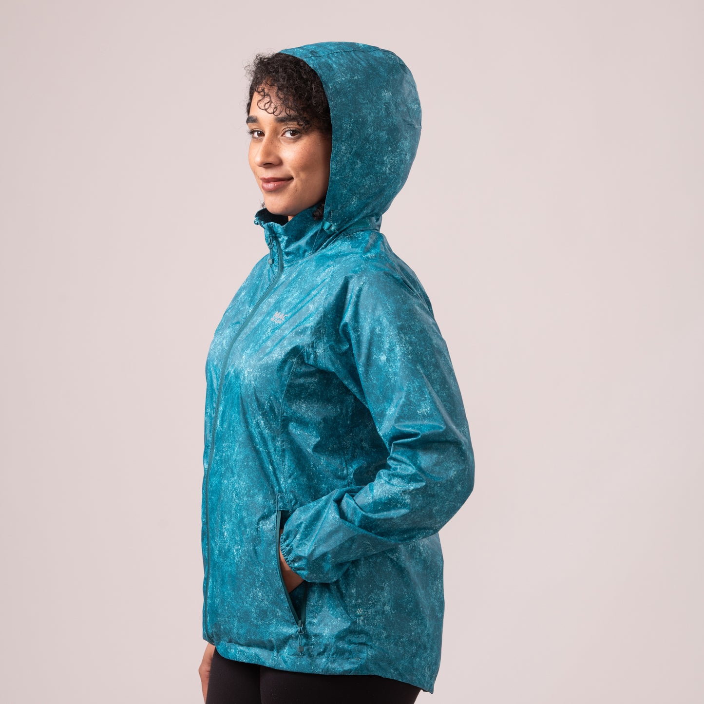 Origin Packable Waterproof Jacket - Teal Etch