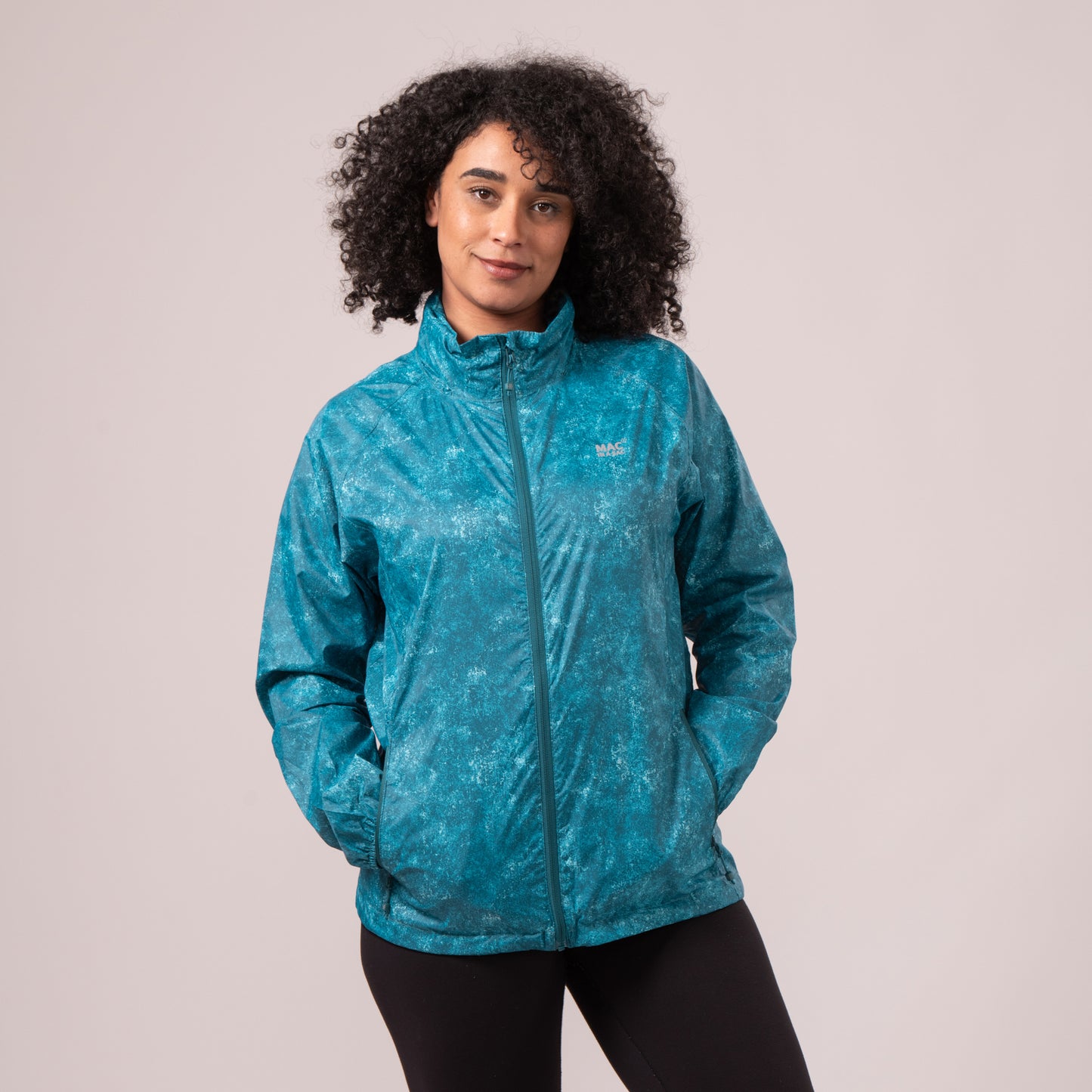 Origin Packable Waterproof Jacket - Teal Etch