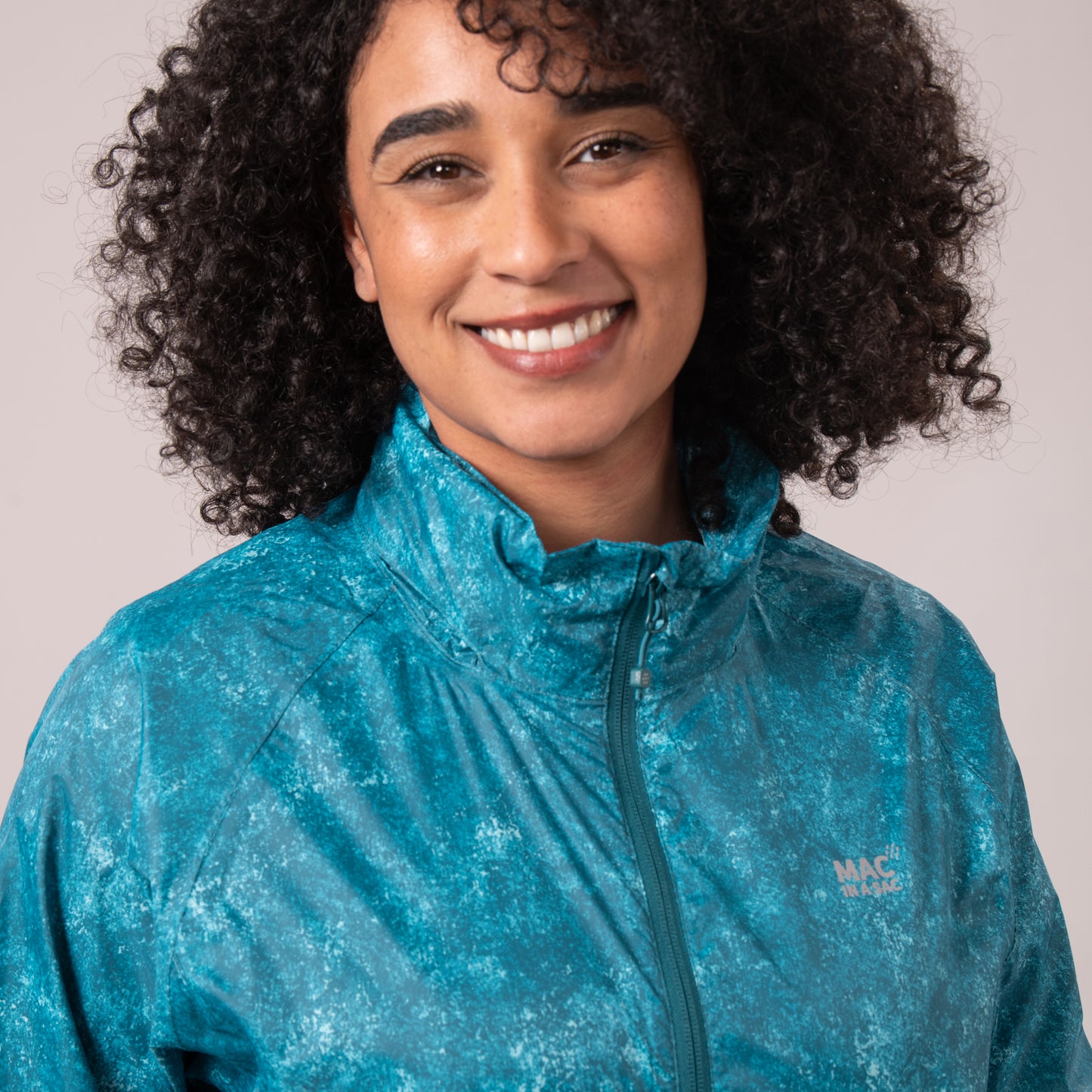 Origin Packable Waterproof Jacket - Teal Etch