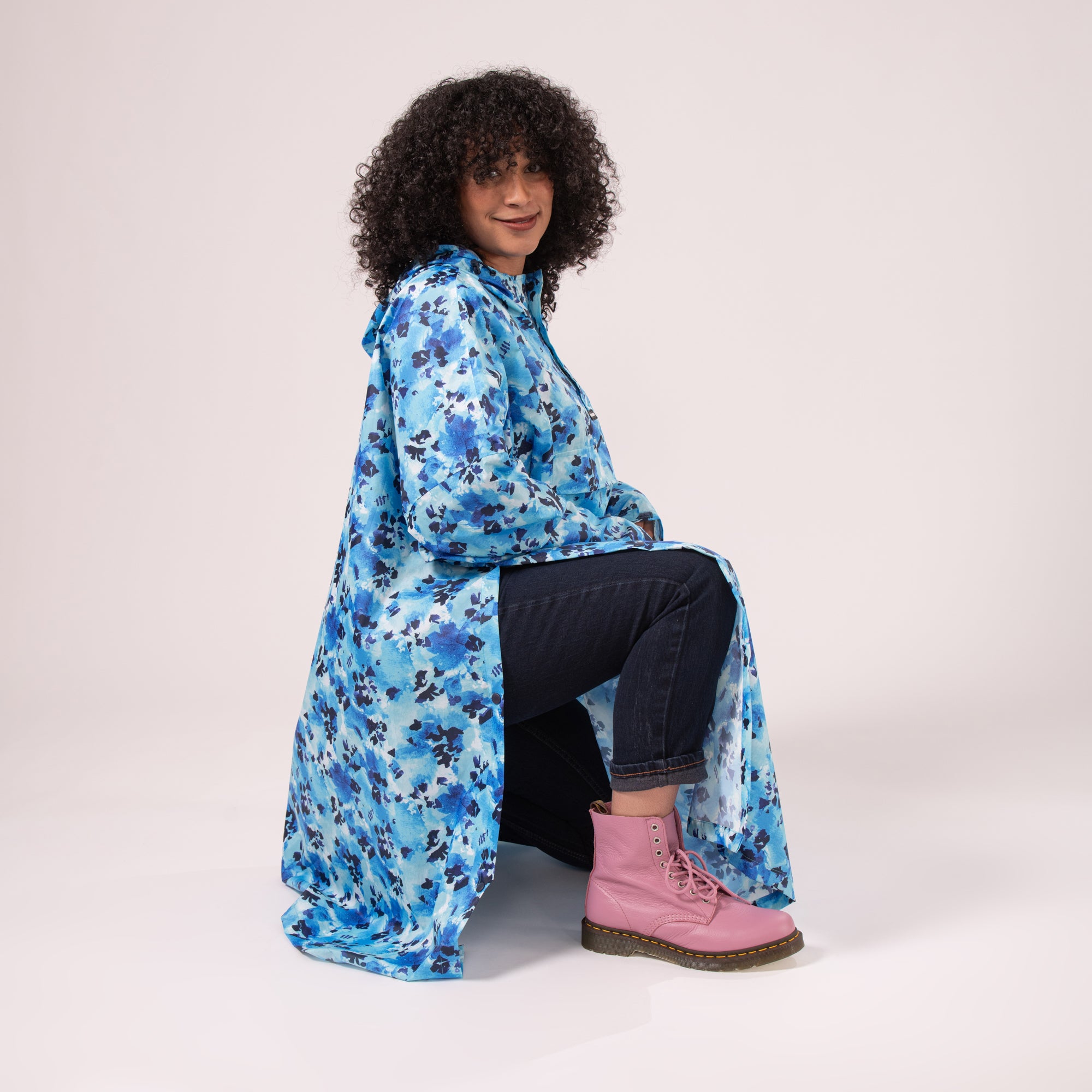 Poncho Packable Waterproof Cape - Blue Daze – Mac in a Sac