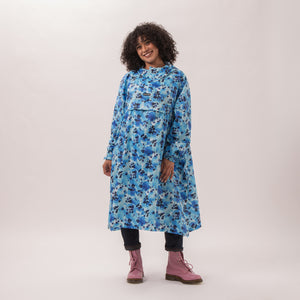 Poncho Packable Waterproof Cape - Blue Daze