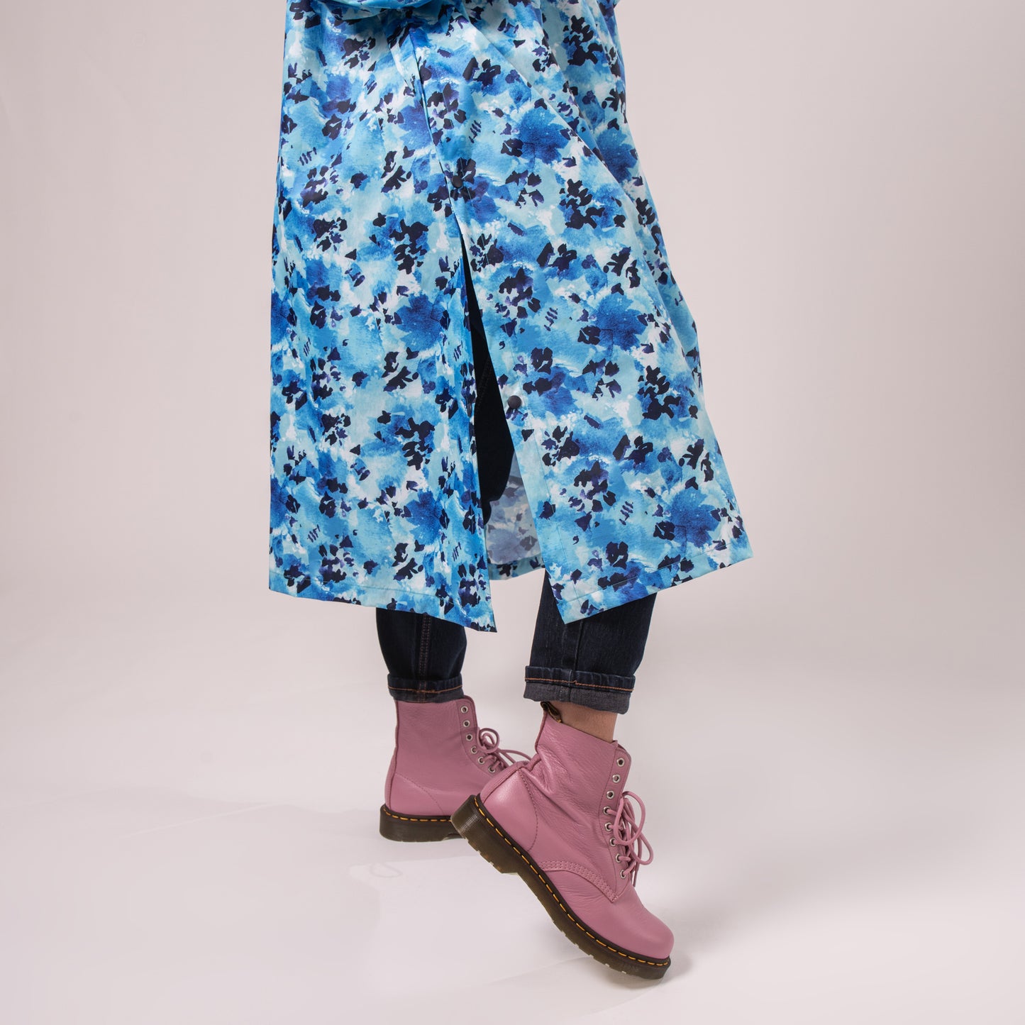 Poncho Packable Waterproof Cape - Blue Daze