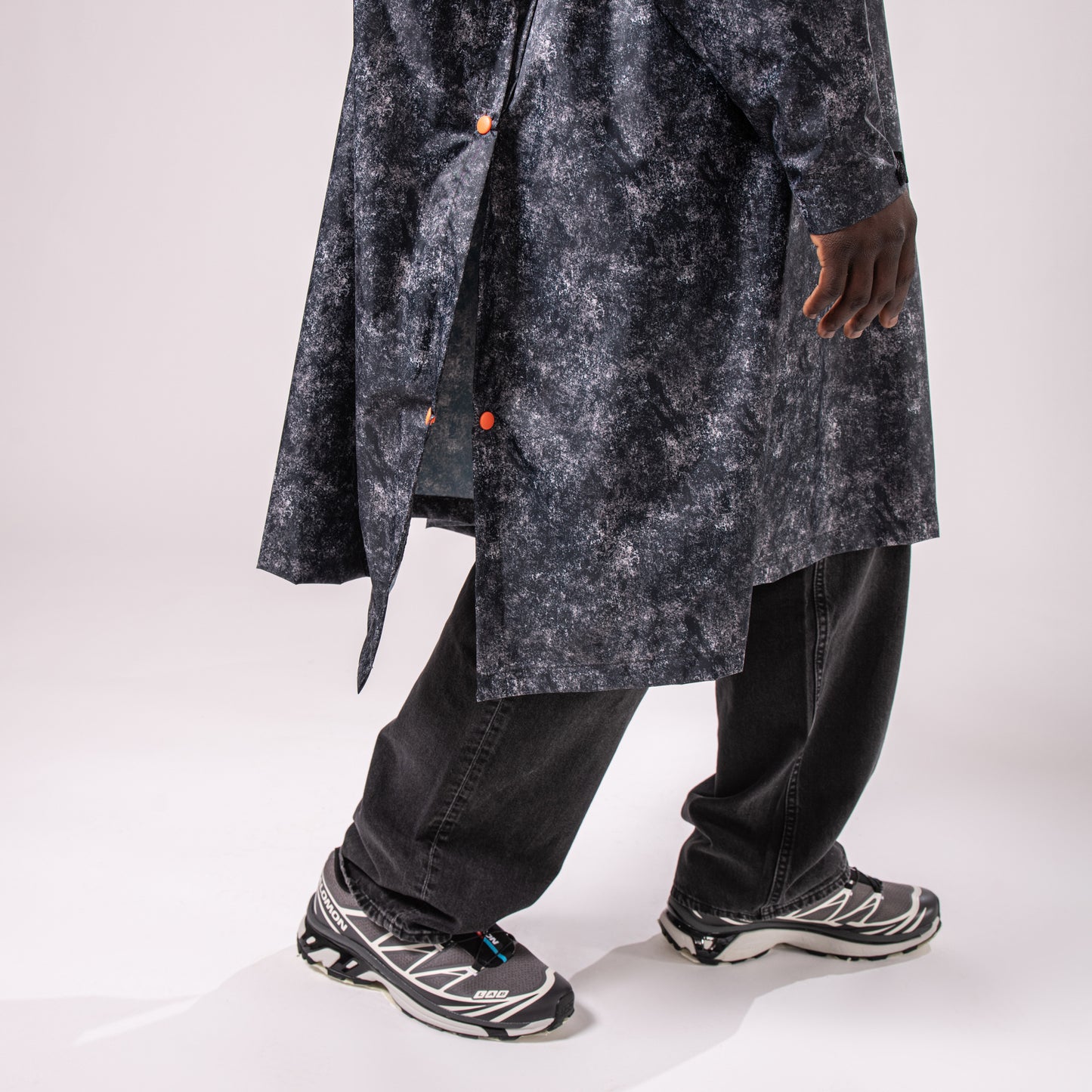 Poncho Packable Waterproof Cape - Graphite Etch