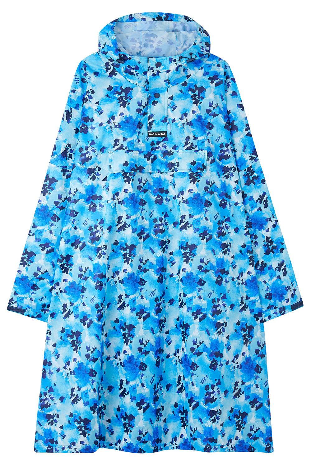 Poncho Packable Waterproof Cape - Blue Daze