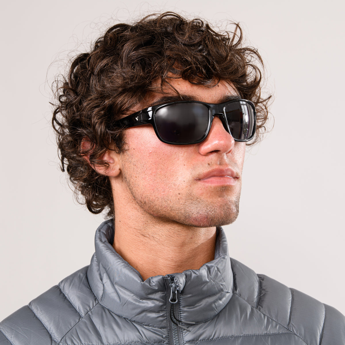 Focus Sunglasses-  Shiny Black/Black Lens