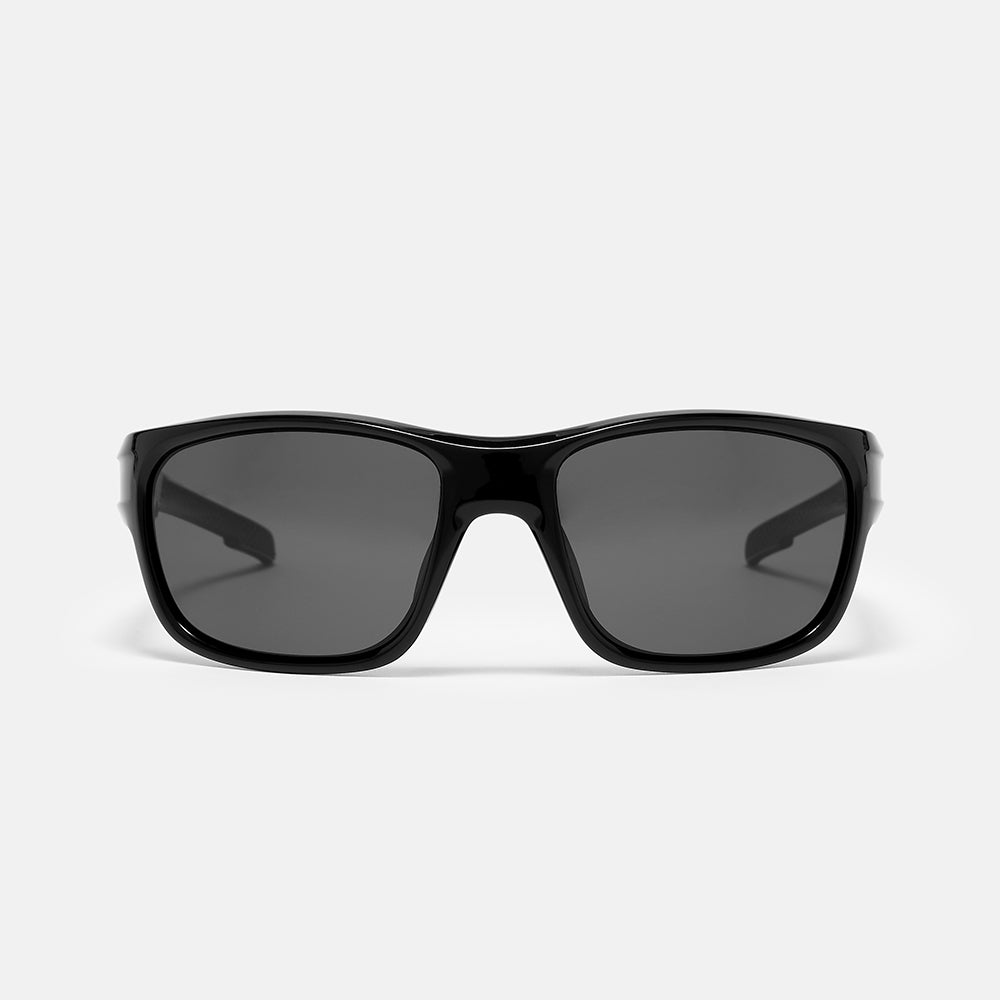 Focus Sunglasses-  Shiny Black/Black Lens