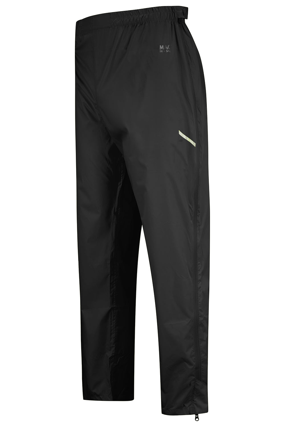 Origin Packable Full Zip Waterproof Overtrousers - Black