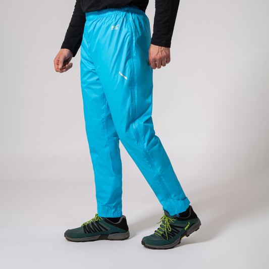 Origin Packable Full Zip Waterproof Overtrousers - Neon Blue