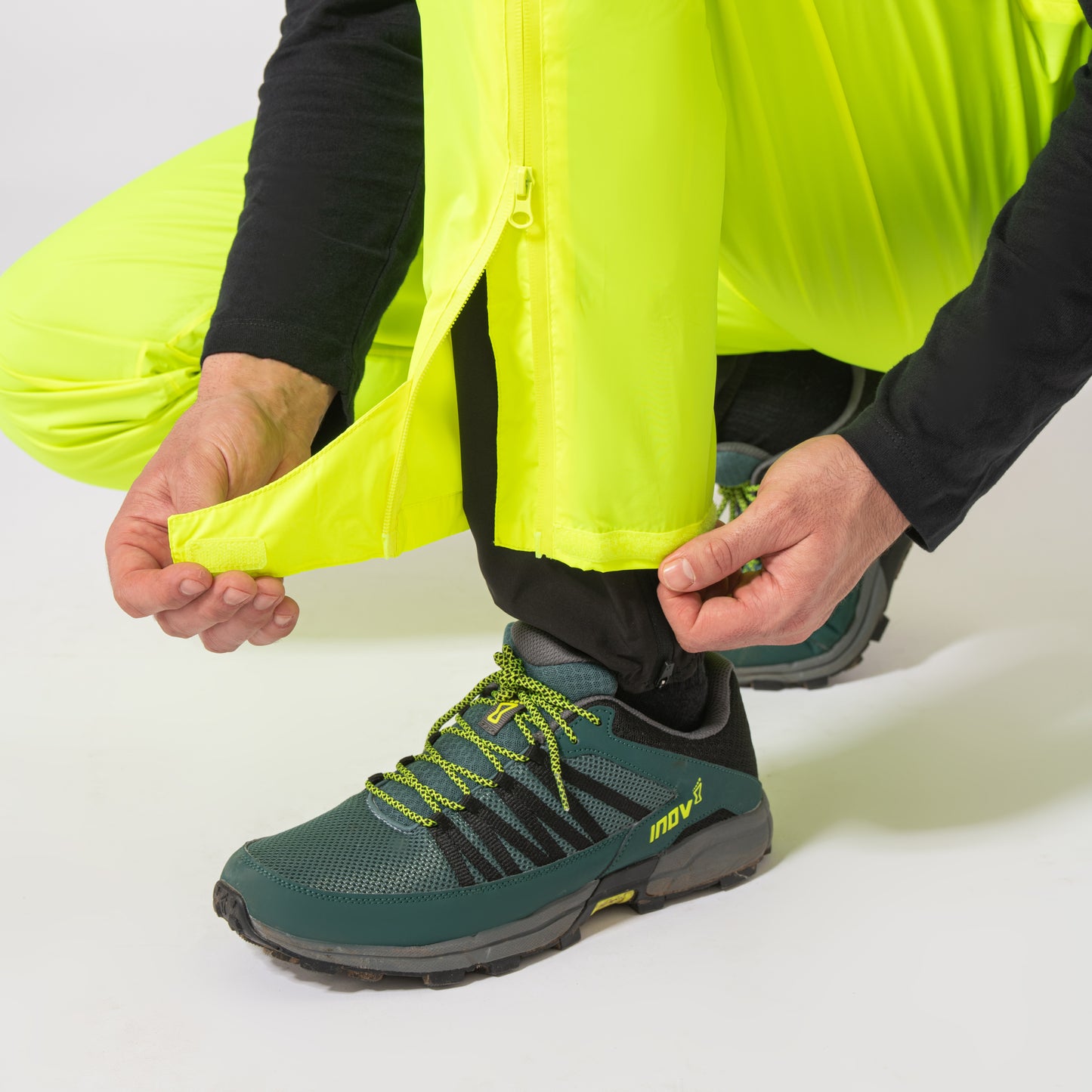 Origin Packable Full Zip Waterproof Overtrousers - Neon Yellow