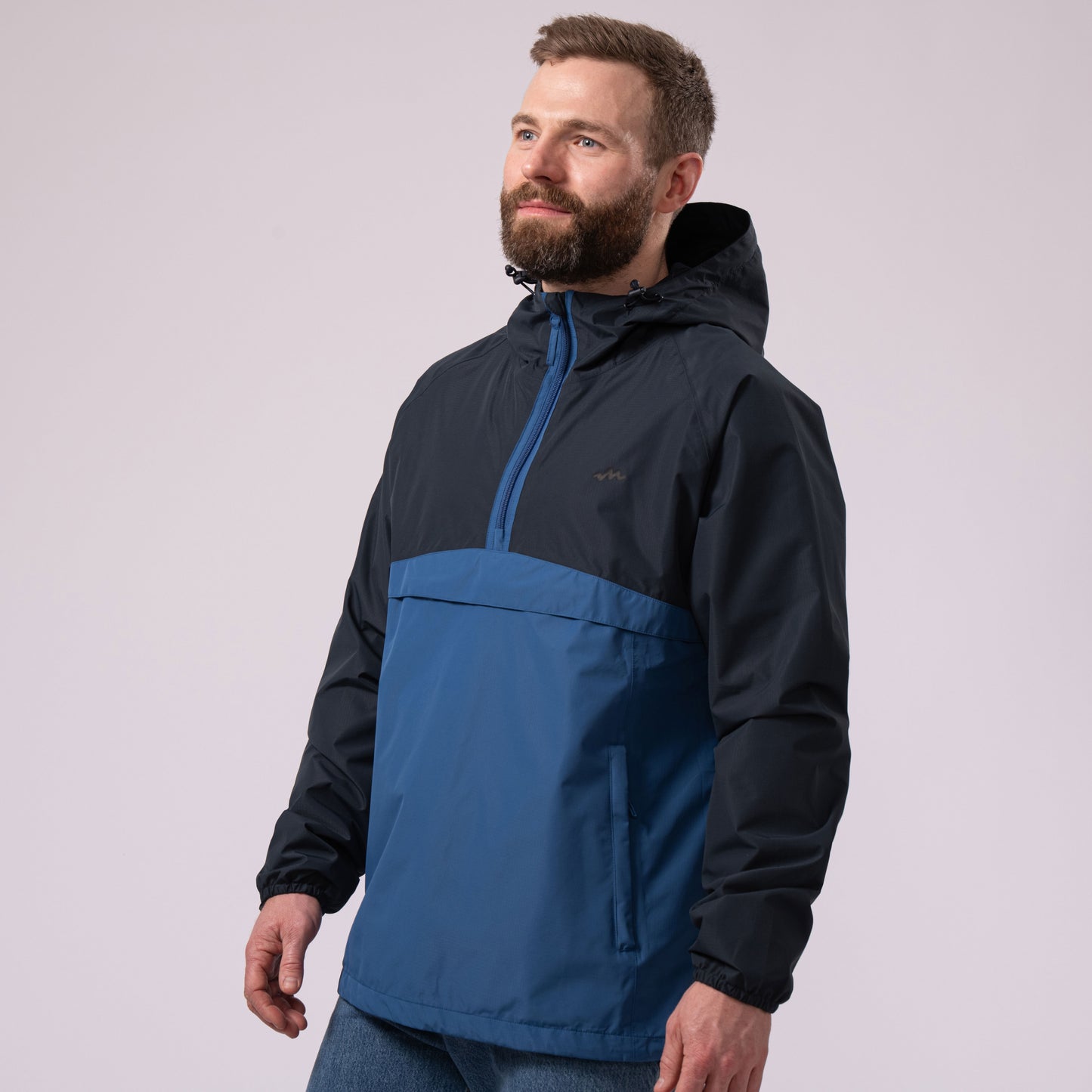 Nomad - Waterproof Half-Zip Jacket - Navy Blue