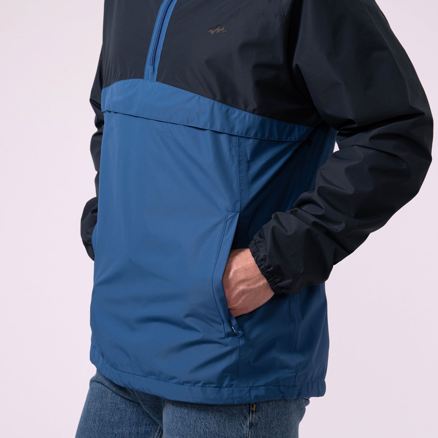 Nomad - Waterproof Half-Zip Jacket - Navy Blue