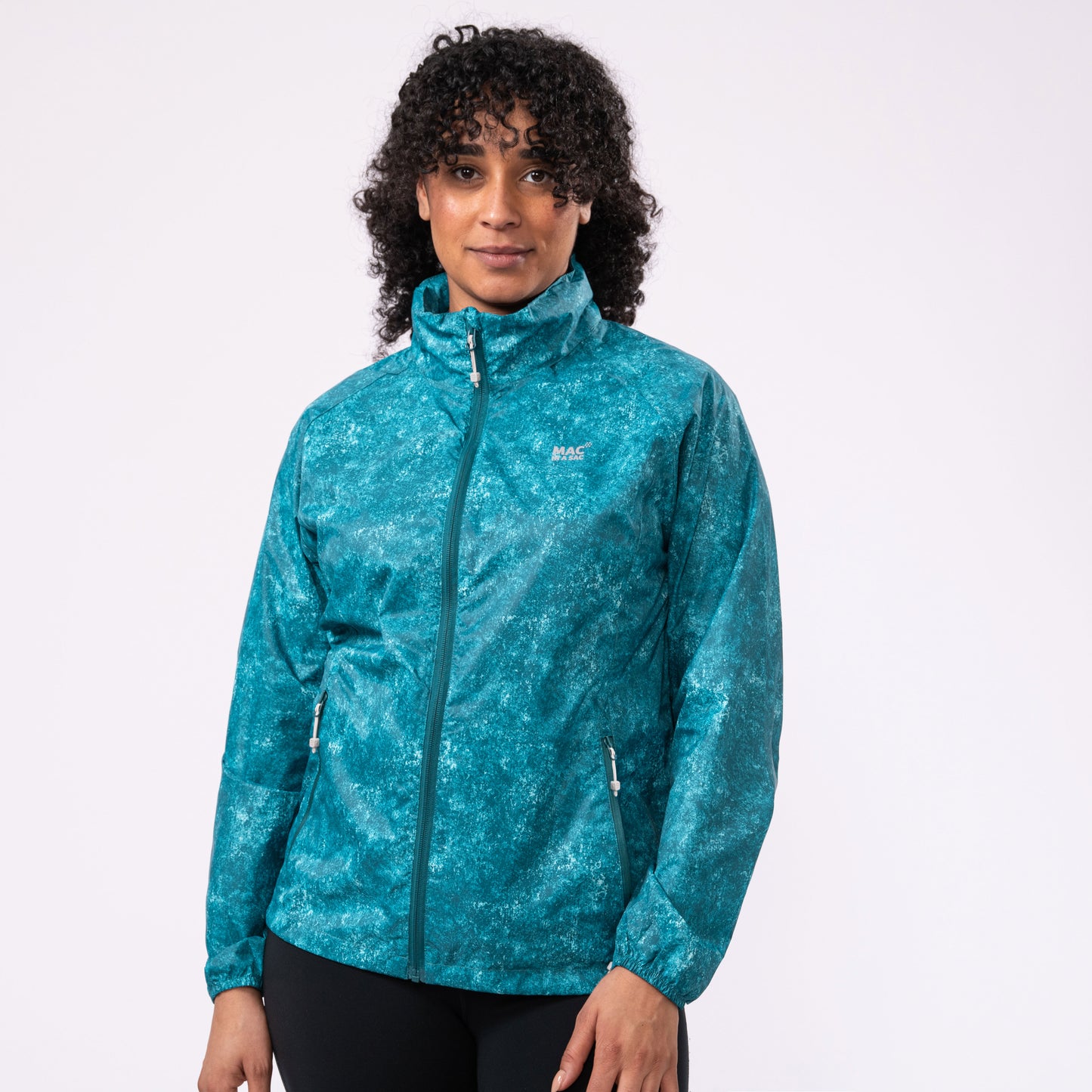Origin Packable Waterproof Jacket - Teal Etch